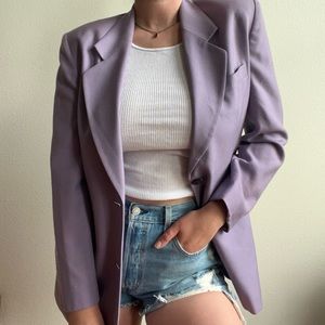 Lovely Lavender Purple Wool Blazer